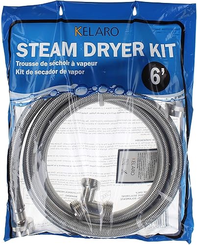 Miniatura 8 de Kit de instalación de manguera de secadora de vapor prémium - Acero inoxidable - Múltiples longitudes de Kelaro