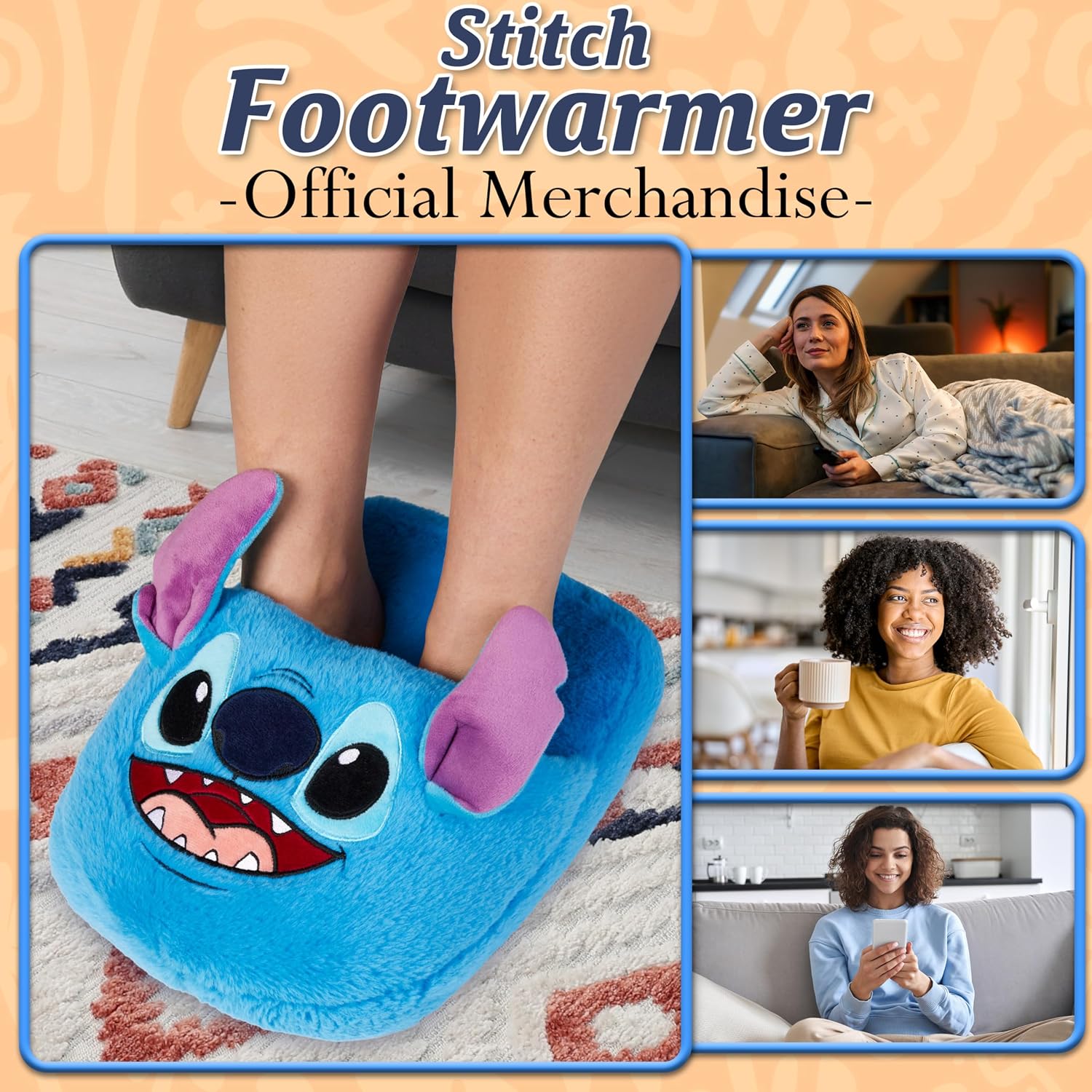 Disney Stitch Foot Warmer Side View