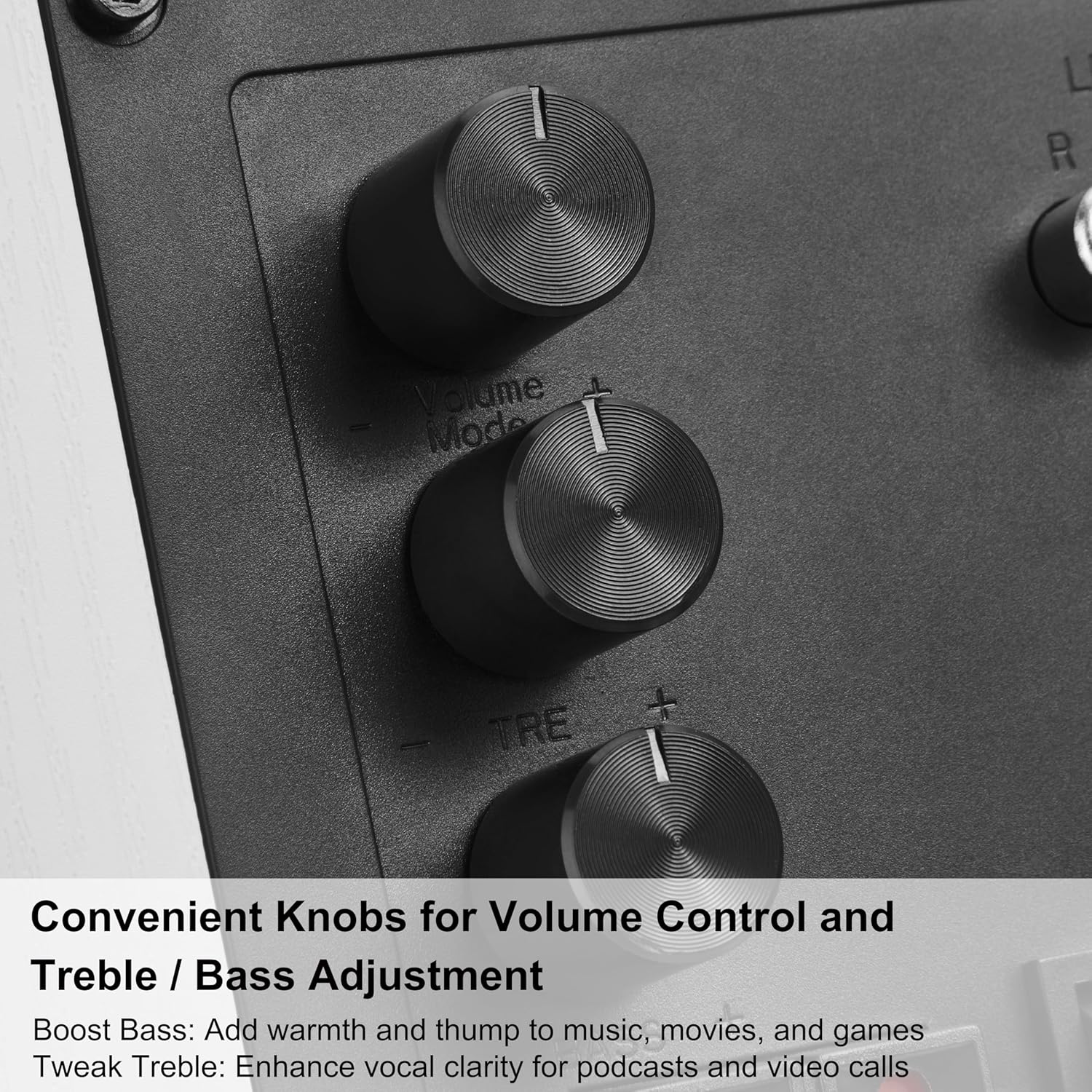 Desktop Speakers for PC, Bookshelf Speakers with Clear Highs & Punchy Bass - 4" Woofer, 80W Peak HiFi Audio for Monitor, Home Theater Sound System and Computer, White Pair - Image 8