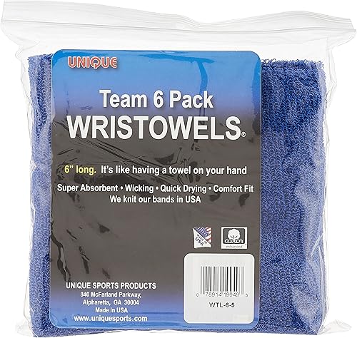 Miniatura 3 de Unique Sports Pulseras de toalla de muñeca de 6 pulgadas (6 unidades)