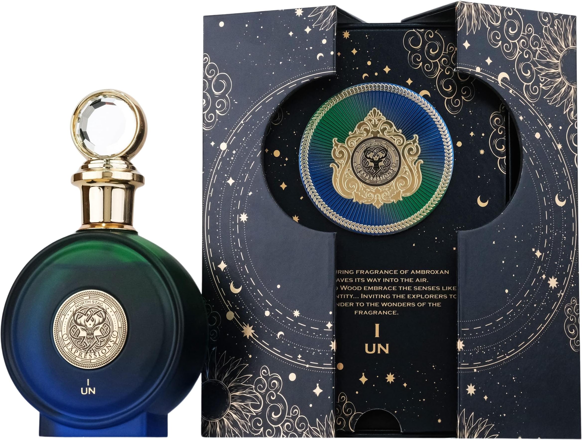 Paris Corner | North Stag Expressions I UN Extrait de Parfum 100ml | Luxury Perfume for Men | Bold & Sophisticated Scent with Pineapple, Cucumber, Patchouli, Musk & Vanilla | Premium Perfume Spray