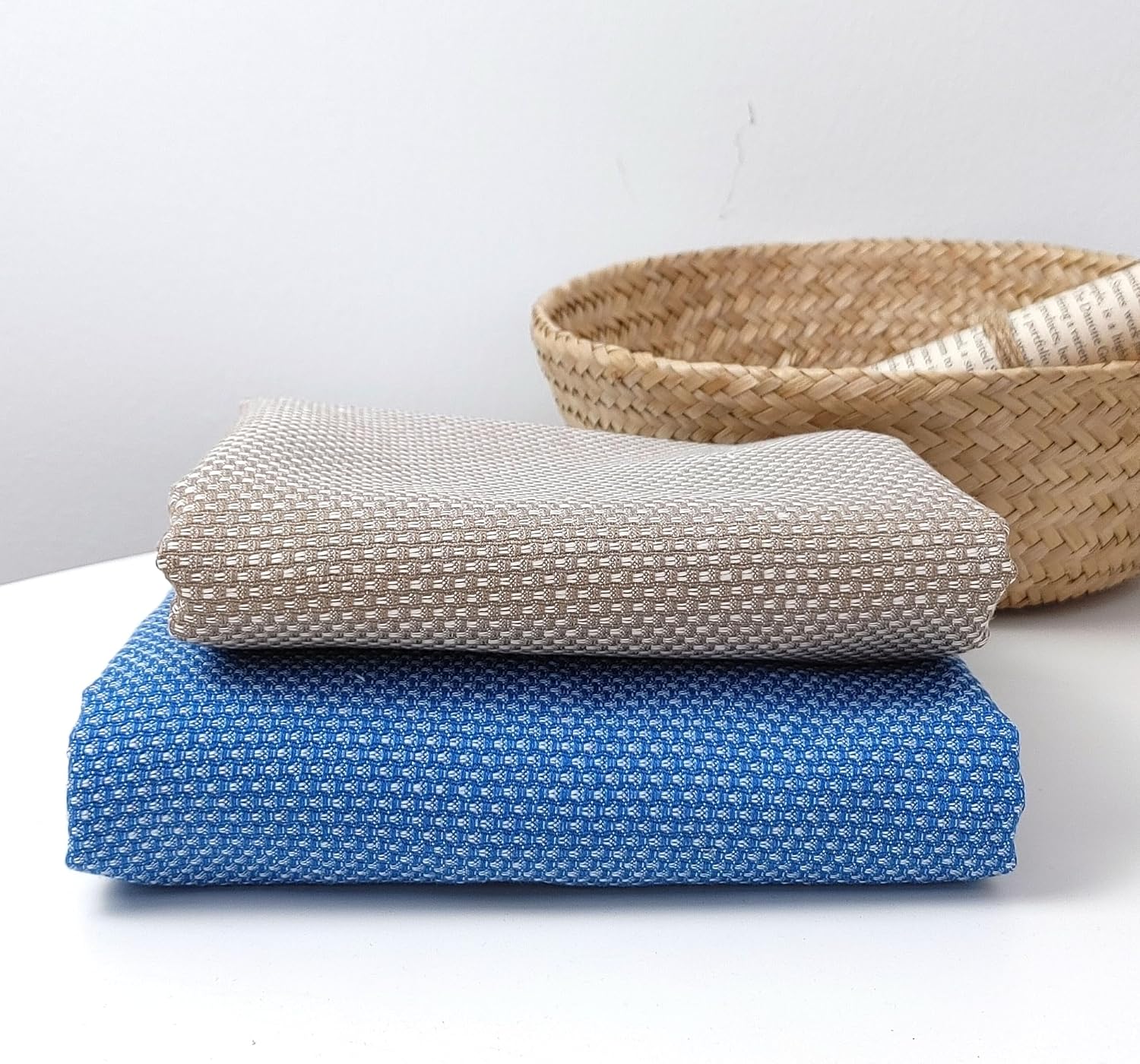 Beyond The Norm: The Bold Textures of Linen Cotton Dobby Chambray 4184 4185 Beige