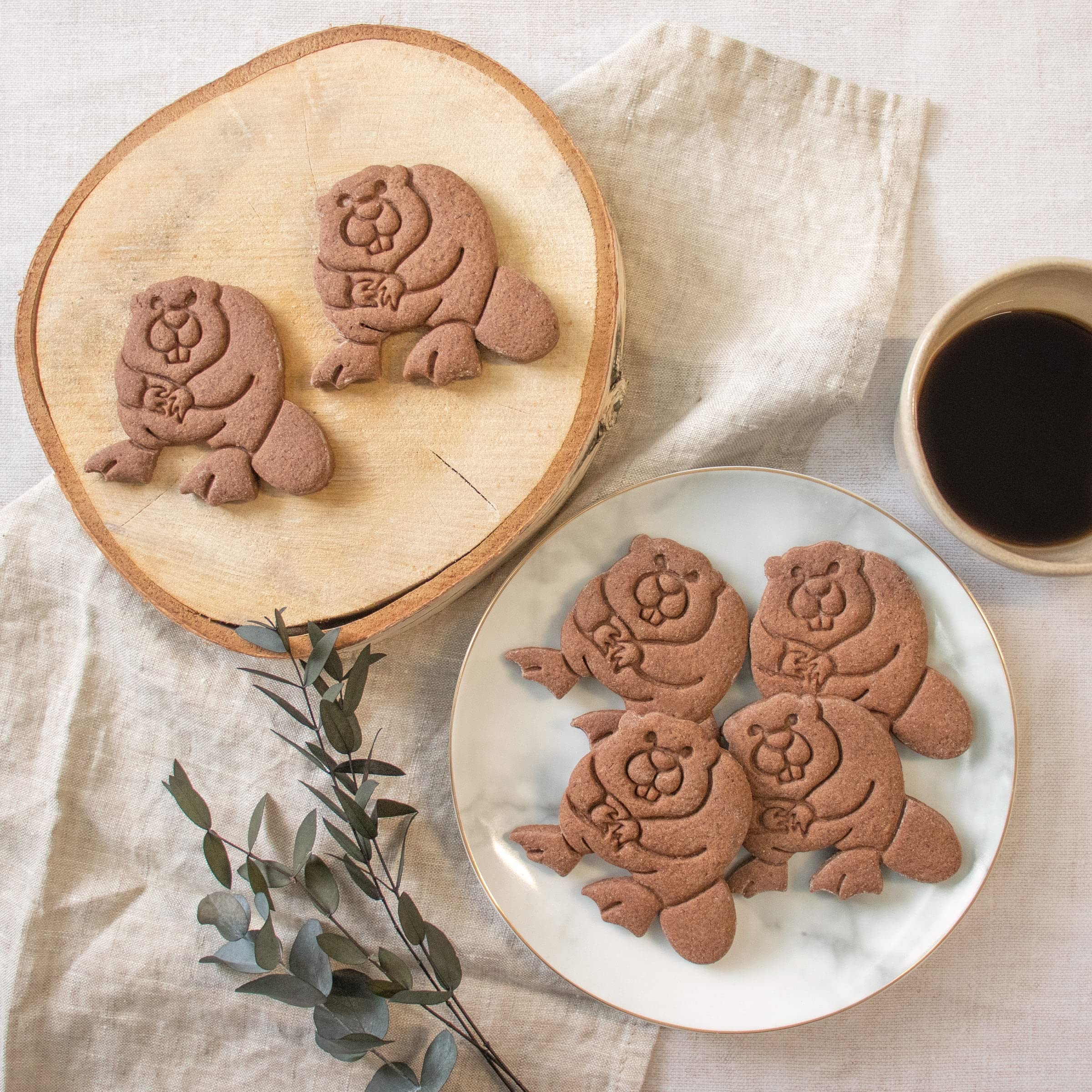 Amazon | BAKERLOGY ビーバー クッキー型 | 動物モチーフ・お