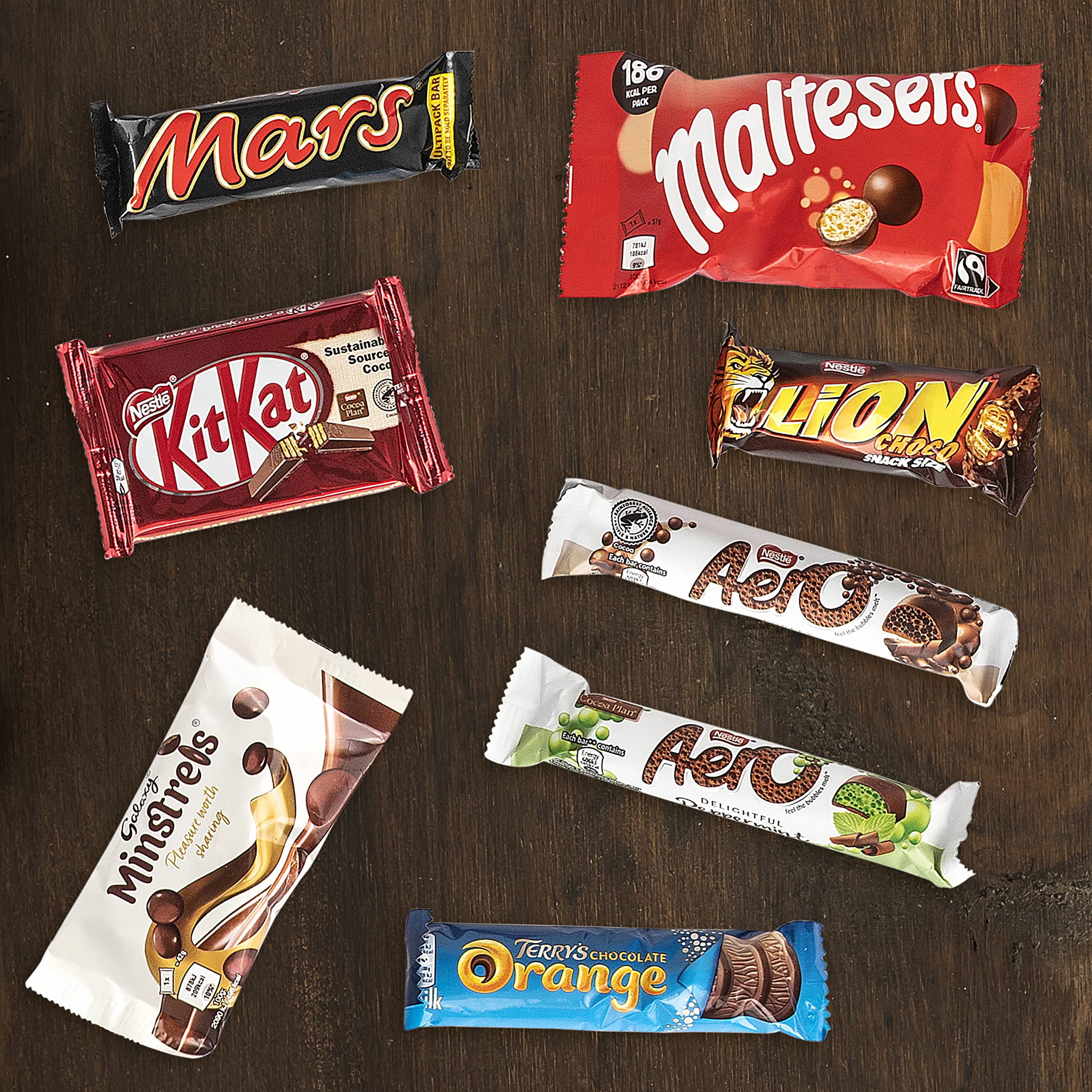 Select UK Chocolates Box 8 Full Size British Chocolate Bars and