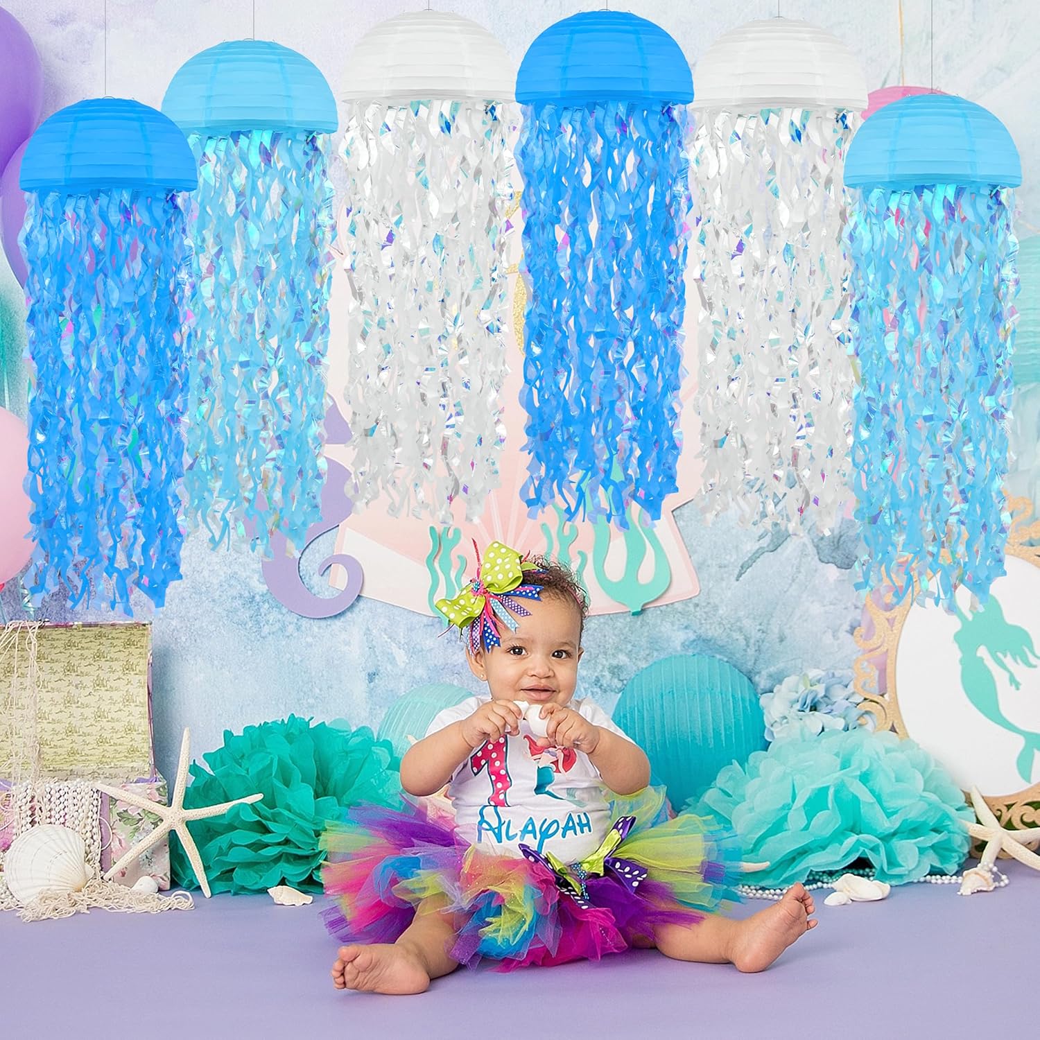 Jellyfish Paper Lanterns 14 Pacs 10 Inch Under The Sea Party Decorations