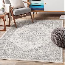Livabliss Mendoza Khartoum Vintage Rug, Bedroom   120x170 cm, Grey & Beige