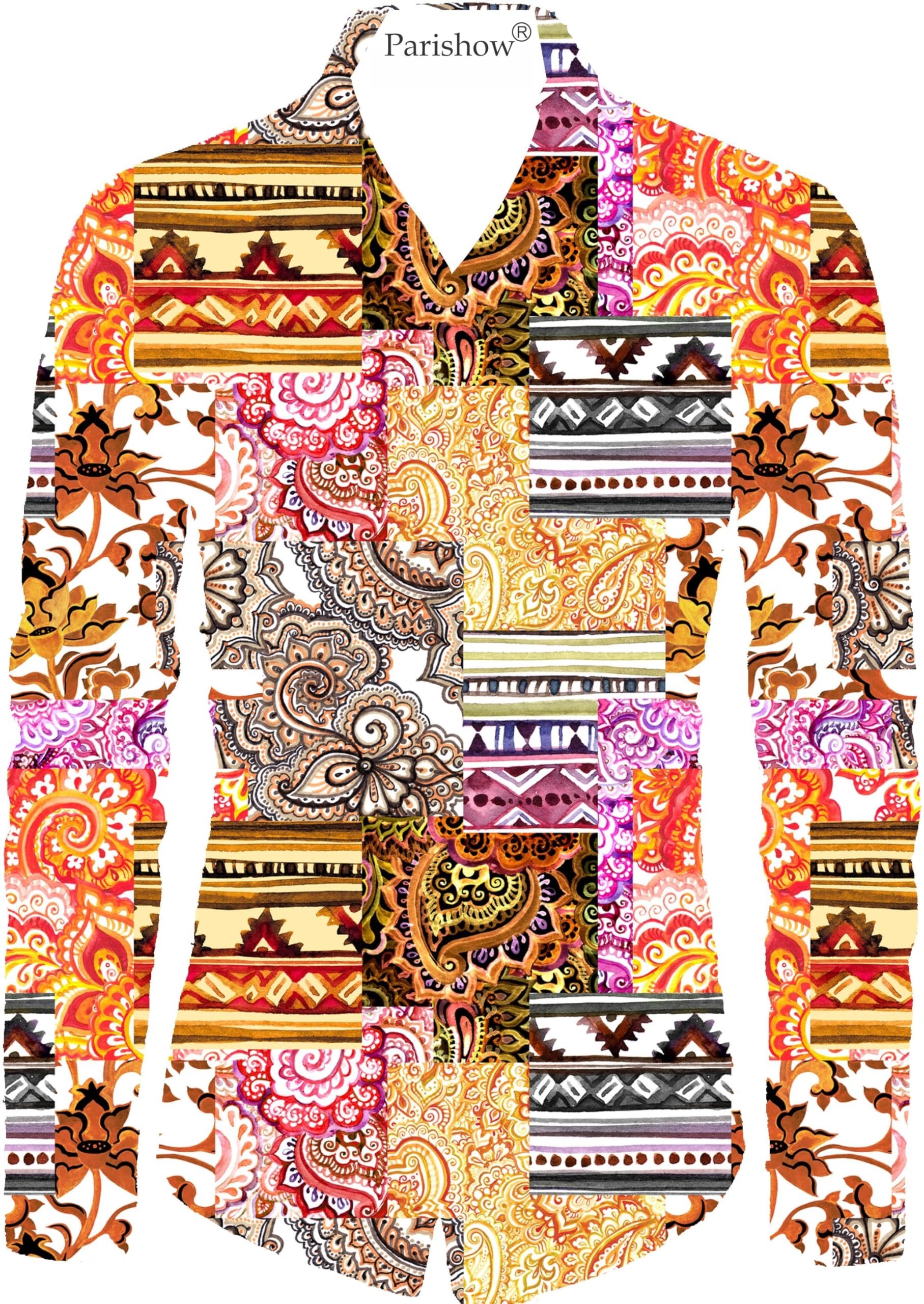 Polycotton Printed Shirt Fabric (Unstitched) PJE-Ushirt Mixdes 3-1-image-4