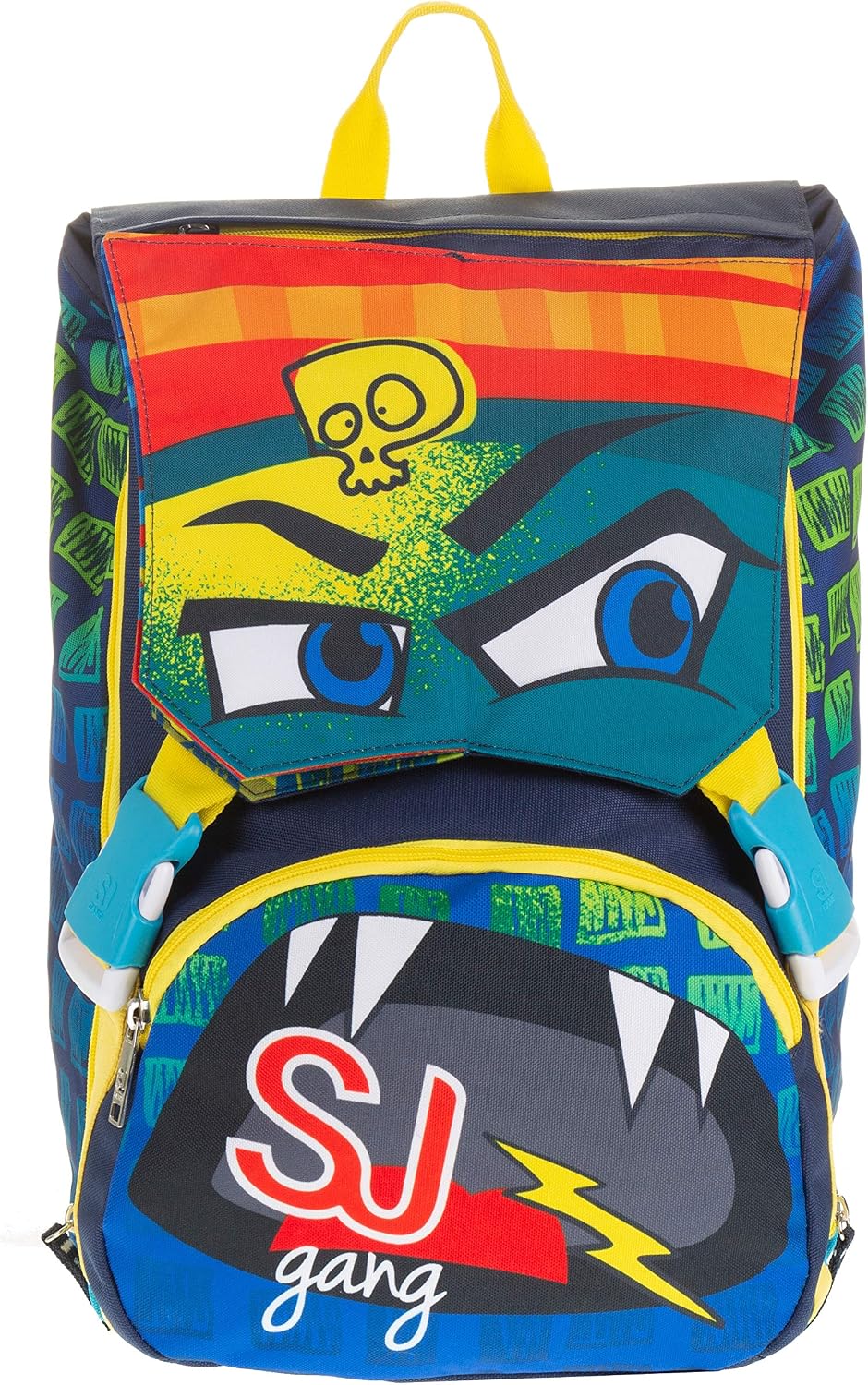 SJ Gang Zaino Estensibile Big, Facce, 28 Lt, Blu, Sdoppiabile, Scuola \u0026  Tempo Libero , 41 cm : Amazon.it: Valigeria