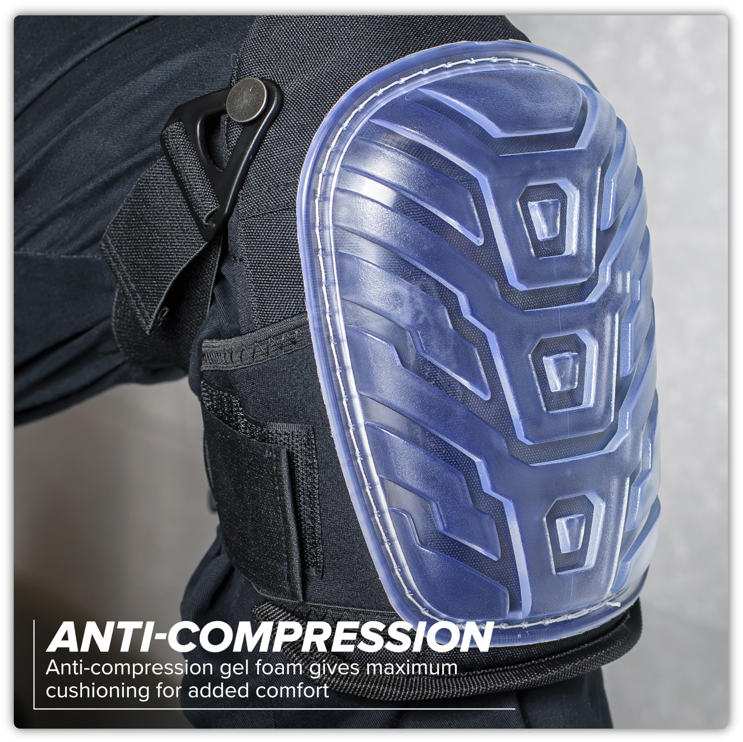 Hard Shell Gel Knee Pads - Pair