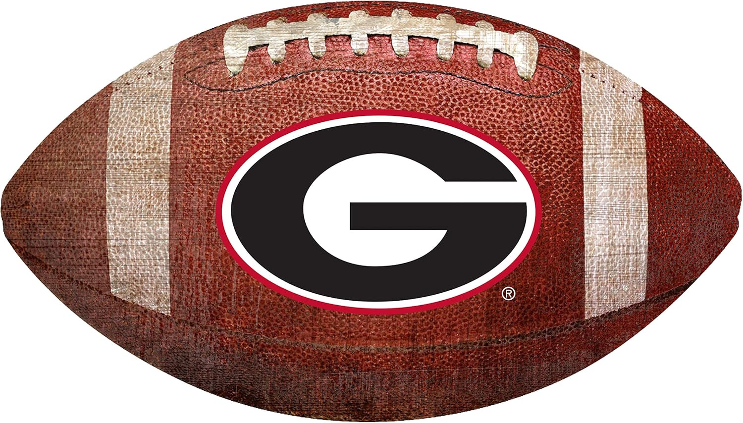 Fan Creations Georgia Bulldogs 12" Football Shaped Wall Art Sign
