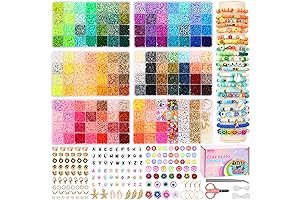 QUEFE 18000pcs Clay Bead Bracelet Making Kit