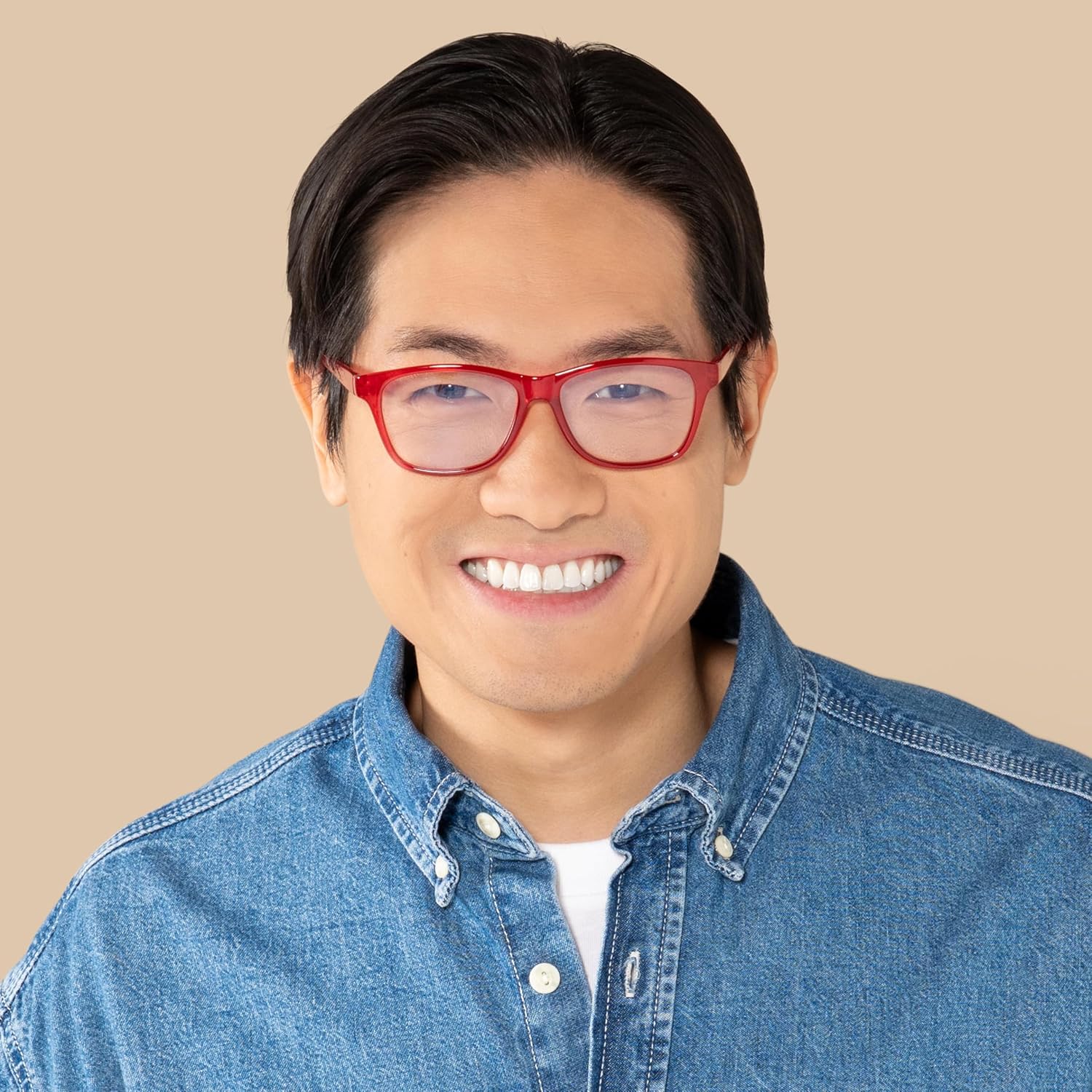 Readers Readers.com Reading Glasses: The Francis Blue Light square Style for Men and Women