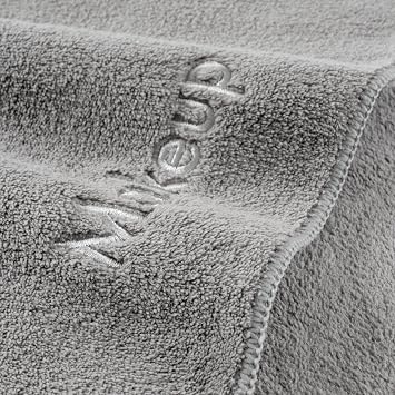 Arkwright Microfiber Makeup Remover Cloths, Pack of 6 Soft Coral Fleece Makeup Towels (13 x 13 in, Grey)
