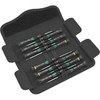 Wera Kraftform 05073675001 Micro-Set/12 SB 1 Electronic Screwdriver Set 12 Pieces, 4013288165695