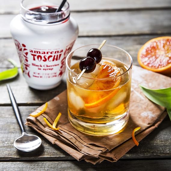 Amarena Toschi Italian Black Cherries in Syrup 17.9 Oz.