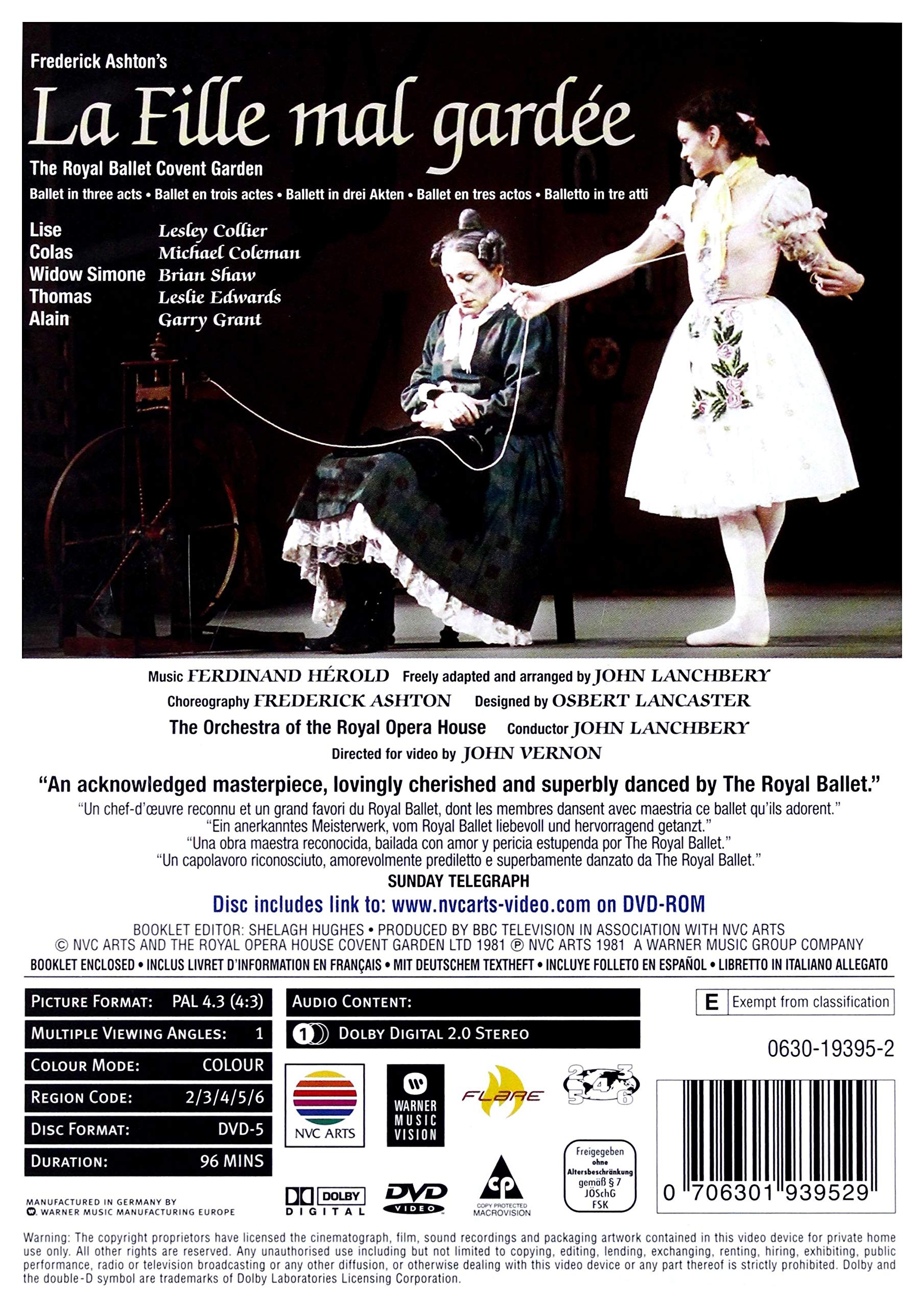 Ferdinand Hérold : La Fille mal gardée (1981)