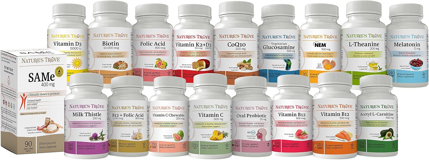 Nature's Trove Biotin 5000 mcg Maximum Strength 365 EZ Chew Tablets Cherry Flavor