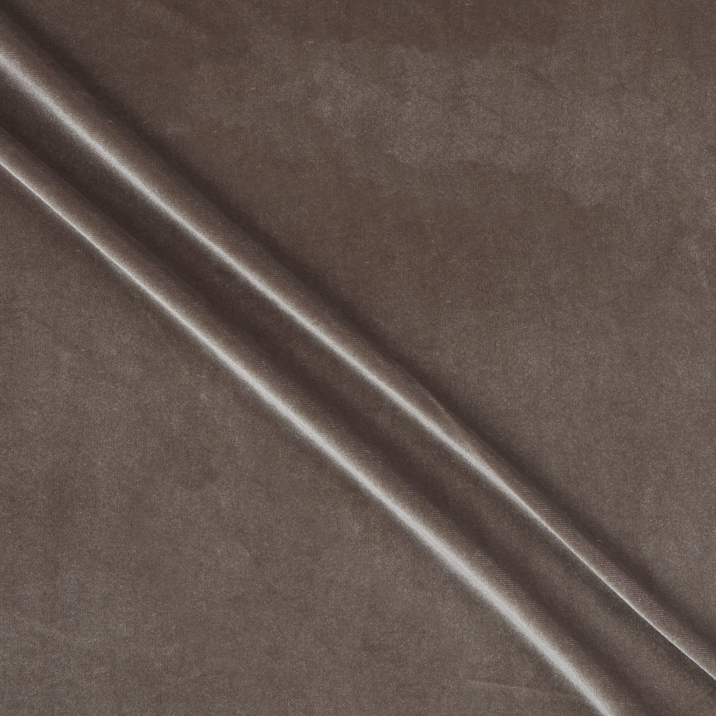 Ben Textiles Stretch Velvet Fabric, Taupe Yard