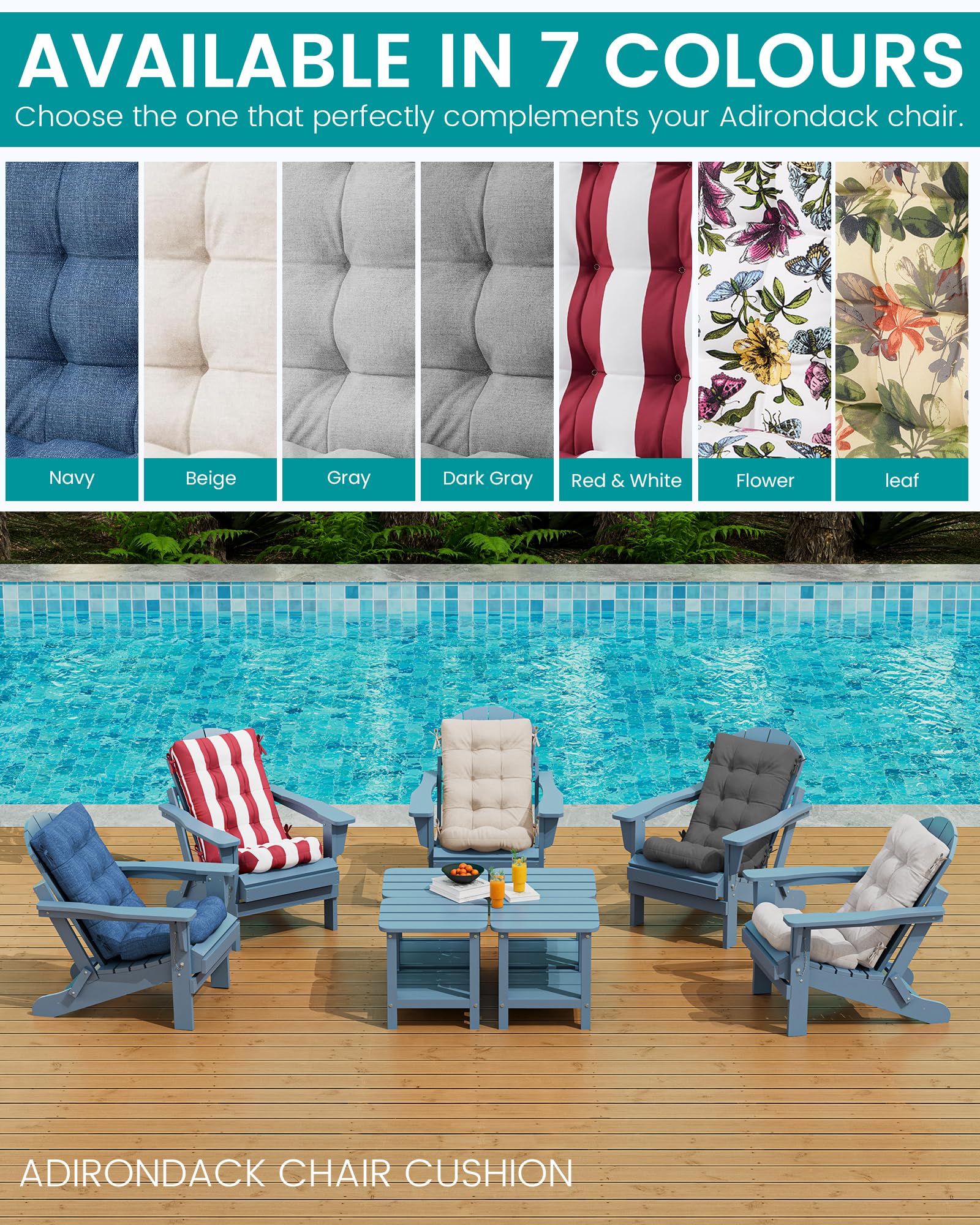 resin adirondack chair cushions