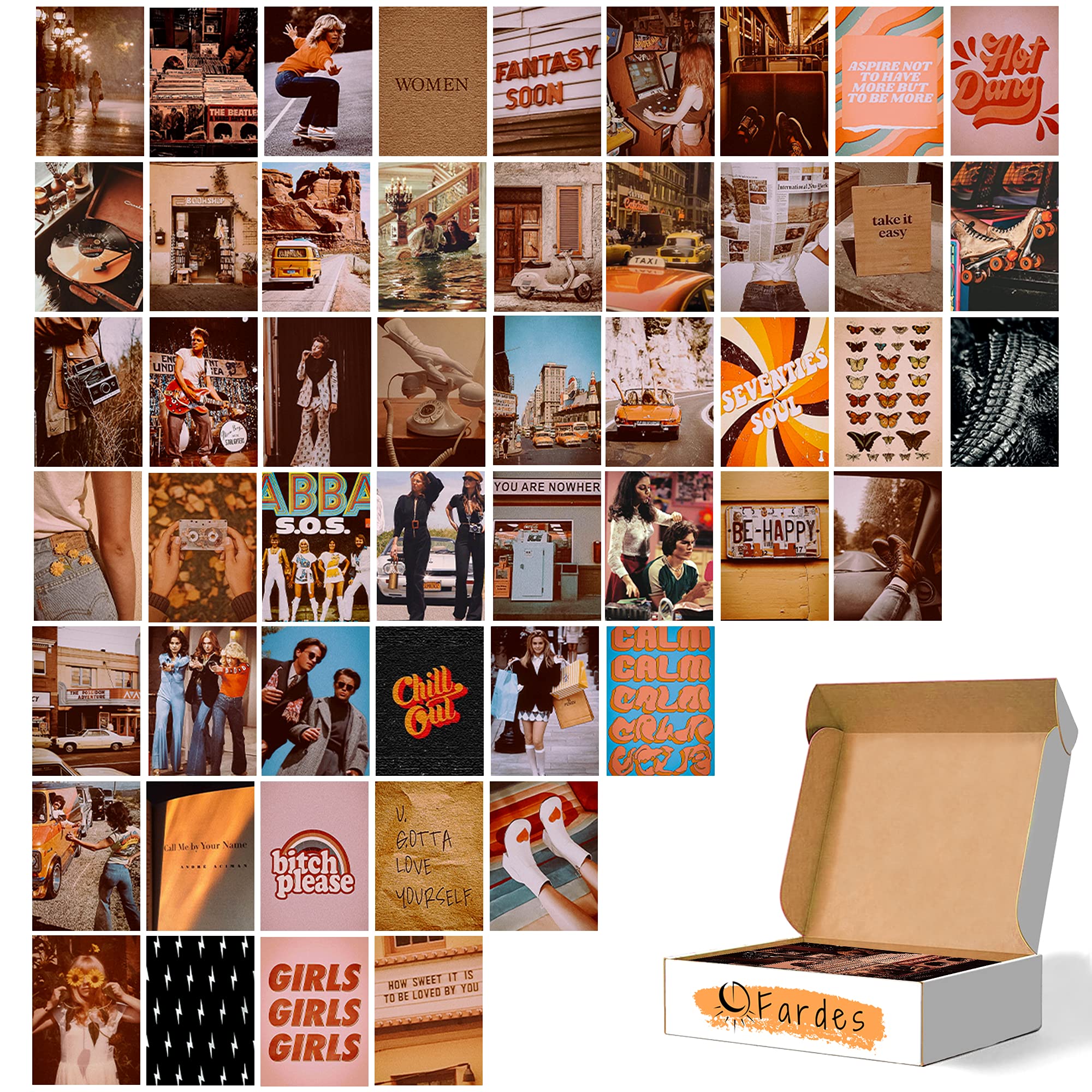 Buy Photo Wall Collage Kit for Room Decor Aesthetic Vintage, Aesthetic