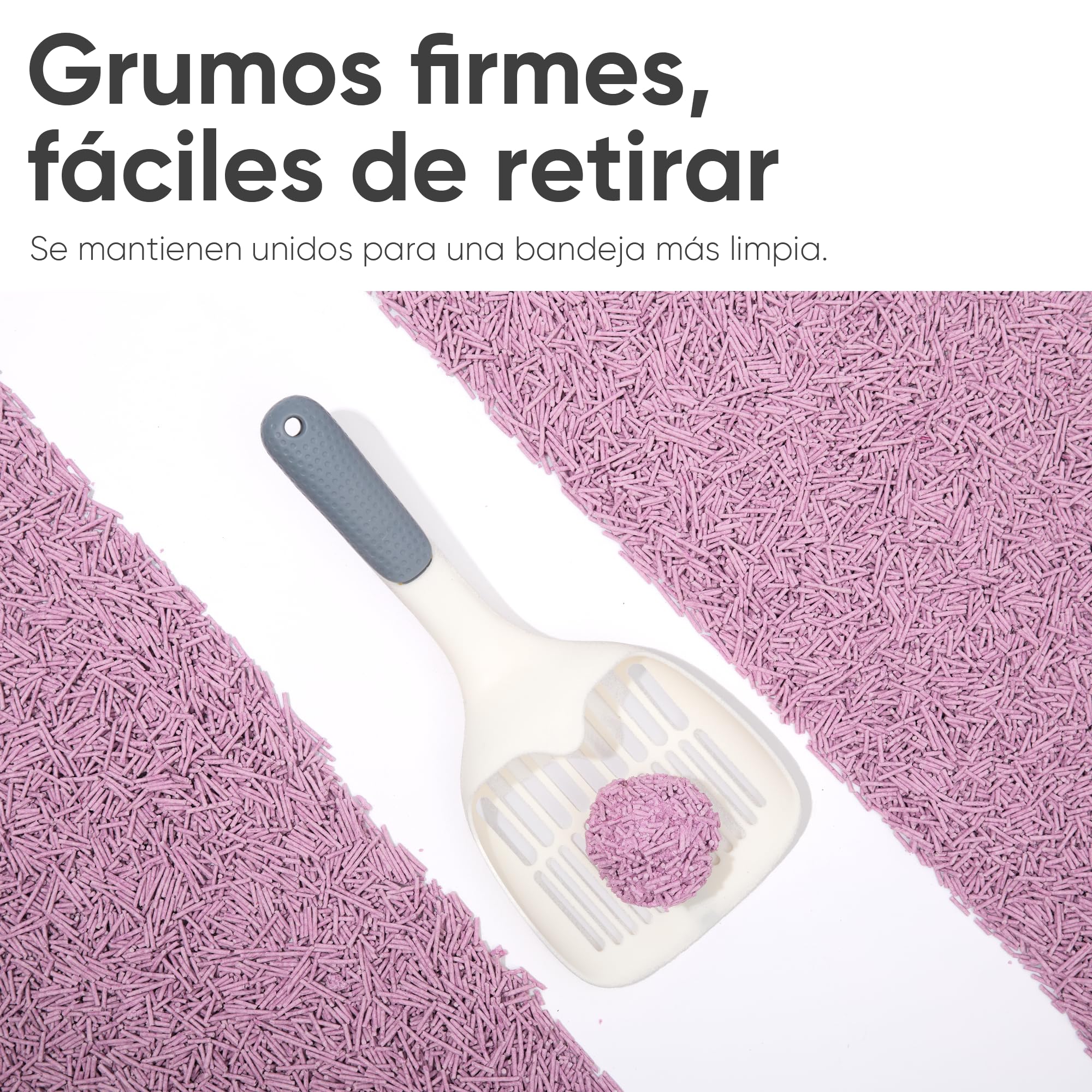 FUKUMARU Arena de Tofu para Gatos 5.4kg - Arena aglomerante para Gatos, Control de olores con Aroma de Lavanda, Libre de Polvo y fácil de aglomerar, desechable en el Inodoro
