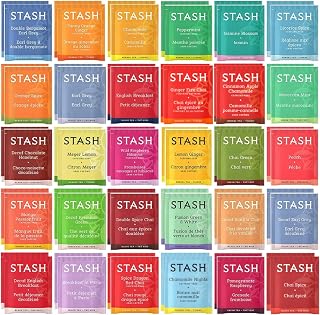 Stash Tea Sampler Assortment 52 Tea Bags 30 Flavors - Ideal Gift for Tea Lovers Family Friends Coworkers