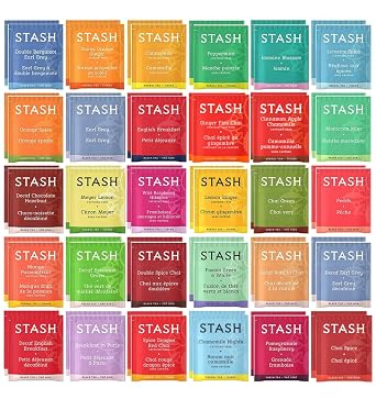 Stash Tea Bags Sampler Assortment 52 Count 30 Different Flavors Gifts for Her Him Women Men Mom Dad Friends Coworkers Family