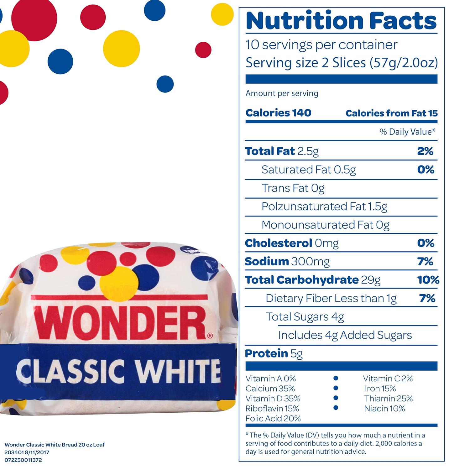 Buy Wonder Classic White Bread Loaf - 20 oz Bag Online in ...