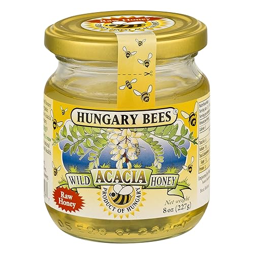 HUNGARY BEES Miel de acacia salvaje, 8.8 oz