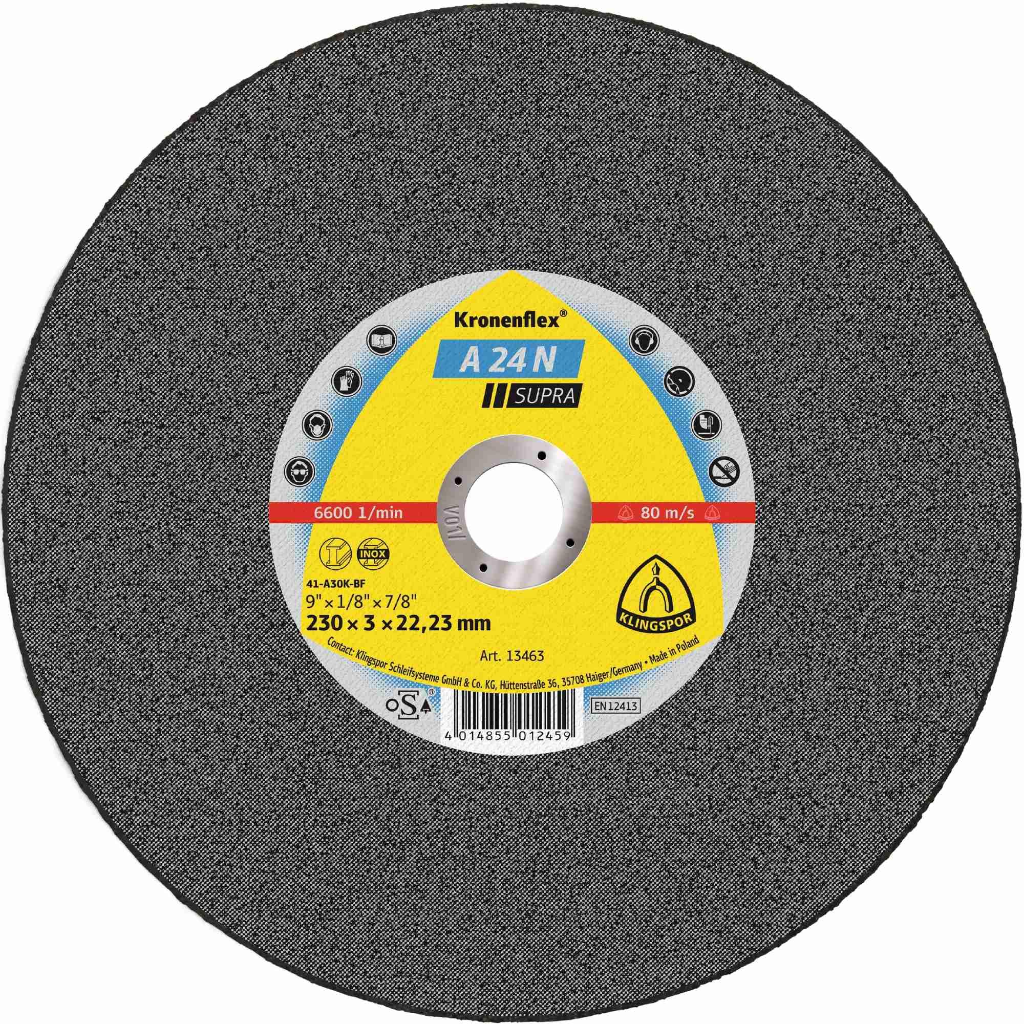 A 24 N - Discos de corte recto (25 unidades, 230 x 3 x 22,23 mm)