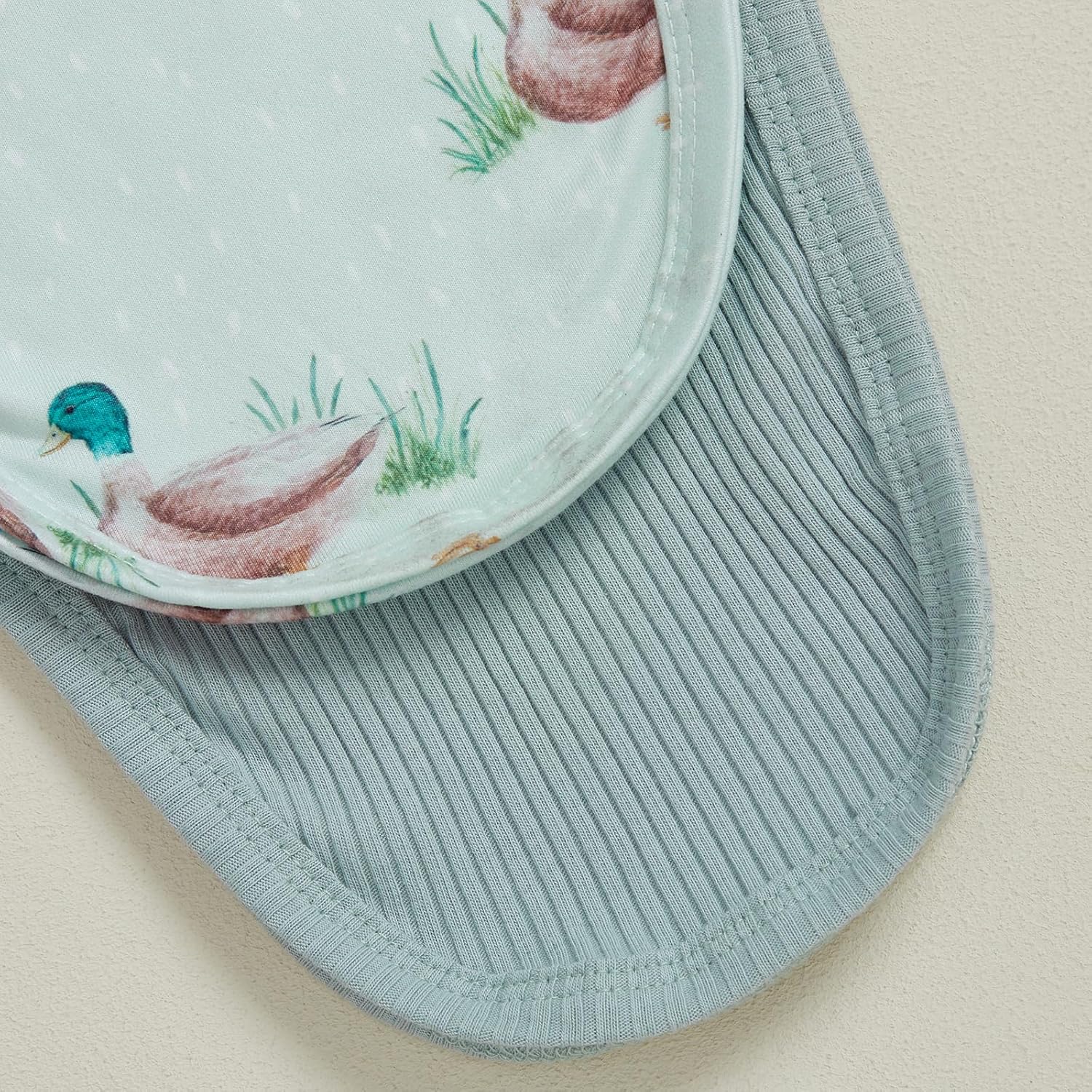 Merqwadd Baby Sleeper Gown Boy Girl 2-Pack Knotted Gown Newborn Nightgown with Hat Set Infant Sleepwear Pajamas - Image 2