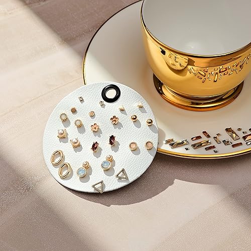 Miniatura 5 de Aboutdaisy - Juego de 12 pares de aretes de acrílico para mujer, diversos, coloridos, hipoalergénicos, joyería de moda para momentos especiales,