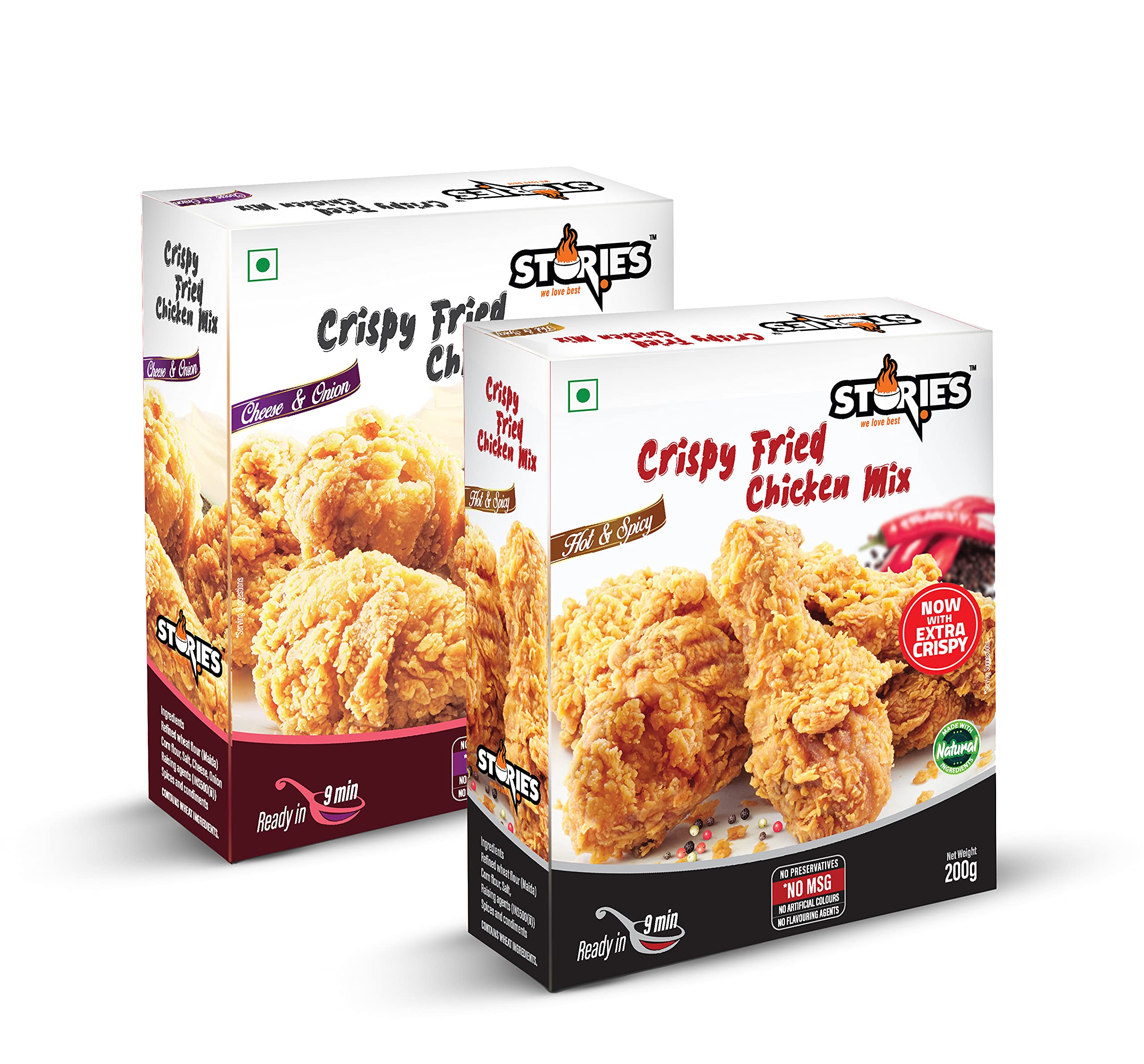 Fried Chicken Mix- Hot & Spicy, Cheese & Onion - Combo (B09BBHJM2V) Amazon Price History, Amazon Price Tracker