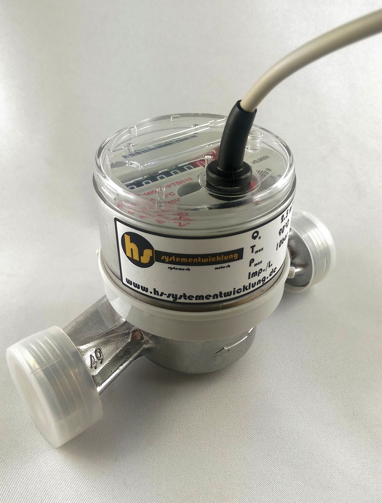Débitmètre avec sortie d'impulsion Compteur d'eau Générateur de débit d'eau 53 Imp./L Qn 2,5m³/h