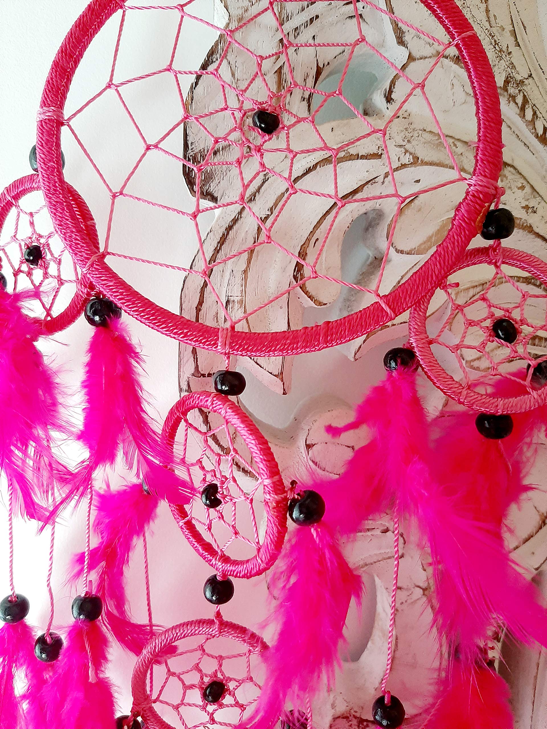 Accessori Cameretta Pink Flowery Dream Catcher - Shop Online In India  Urbane Yogi Accessori Cameretta Ragazza, image size:1920x2560