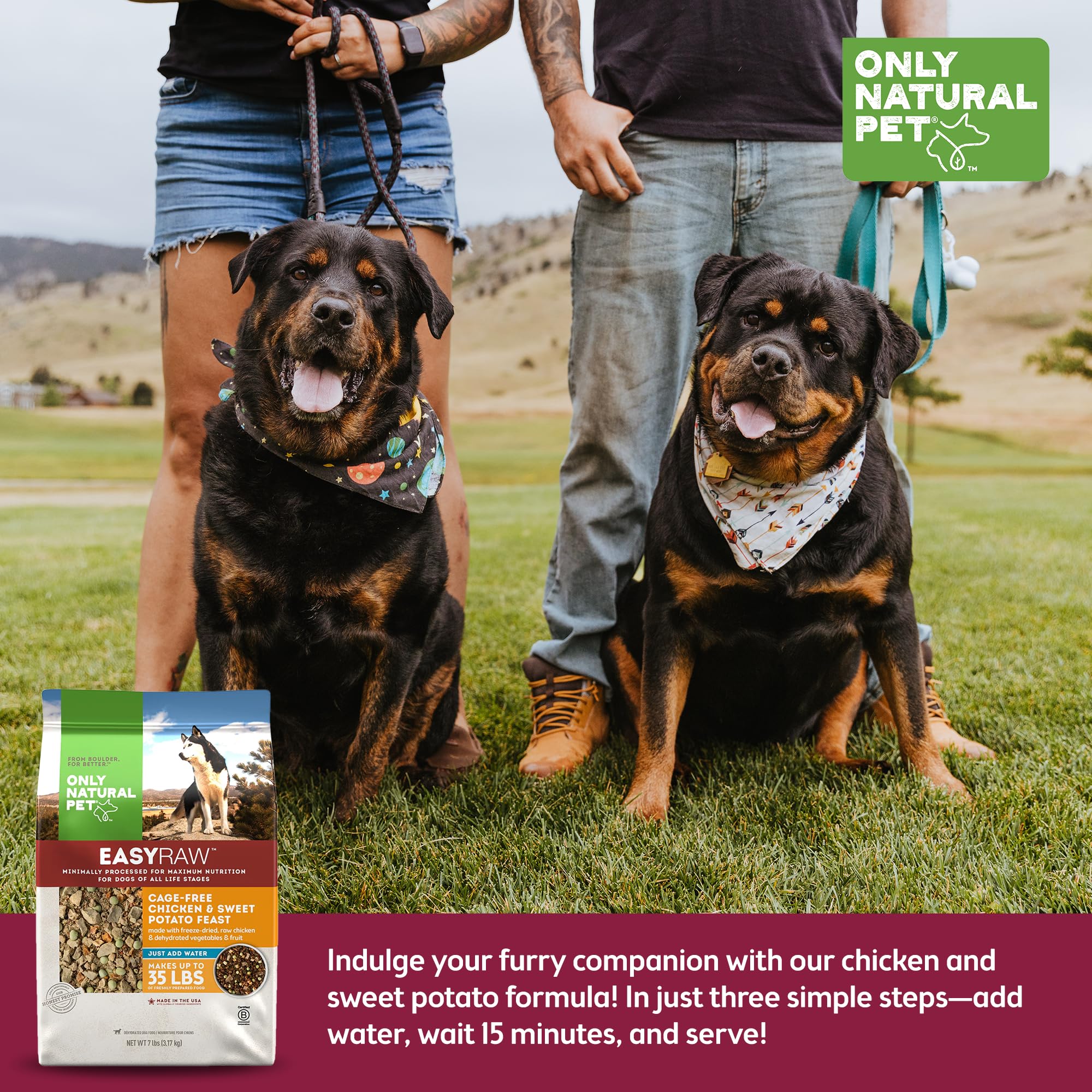 Only Natural Peteasyraw Dehydrated Raw Dog Food Formula Contains