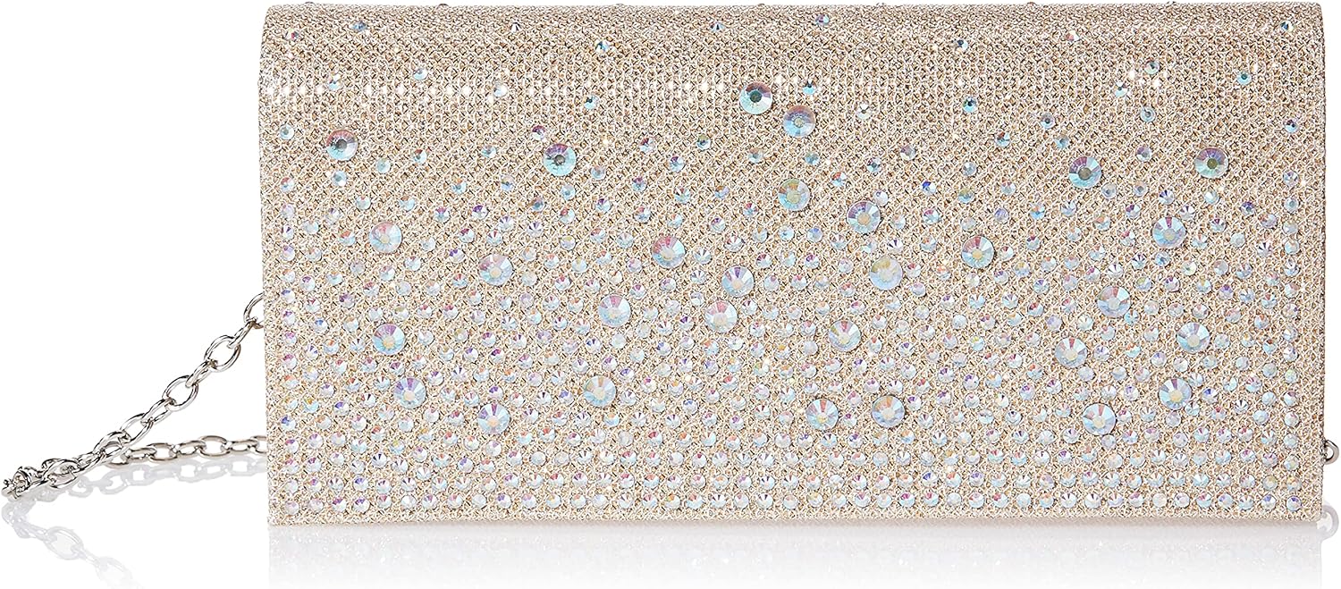 Jessica McClintock womens Chloe Sparkle Stones Evening Clutch