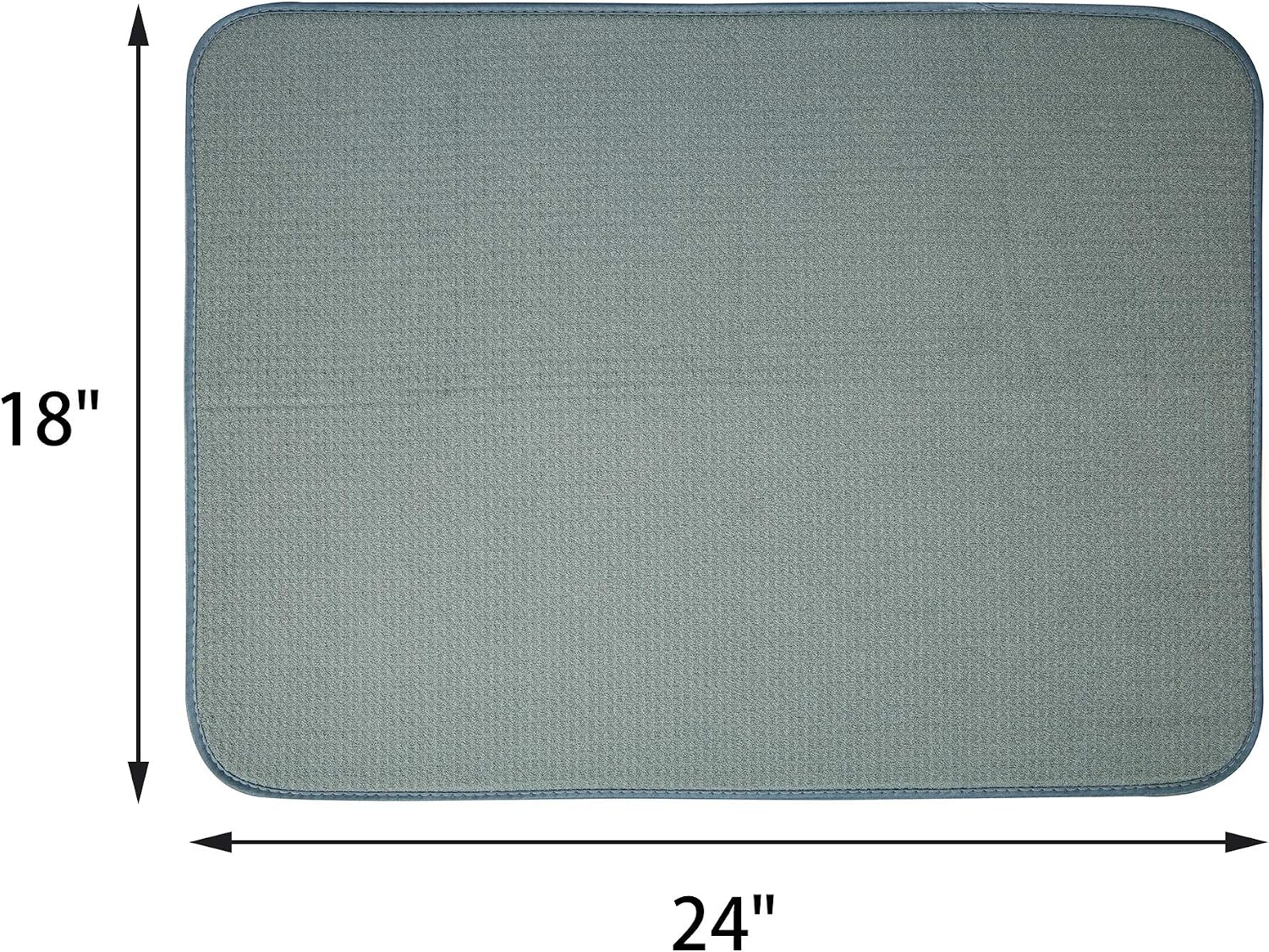 LHFLIVE Microfiber Dish Drying Mat For Kitchen 18 x 24 Inch Extra Large Gray