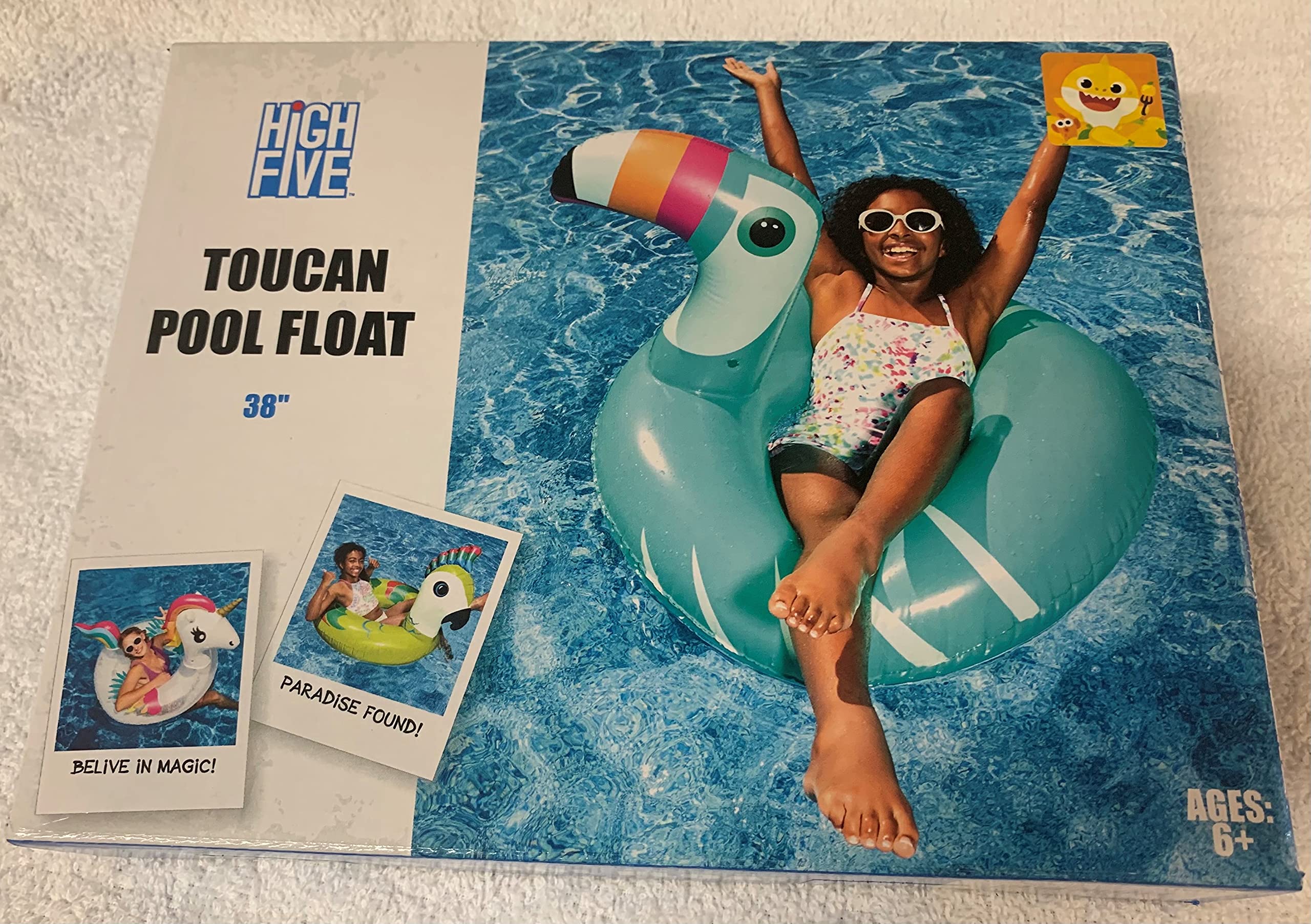 Toucan Inner Tube Pool Float 38in