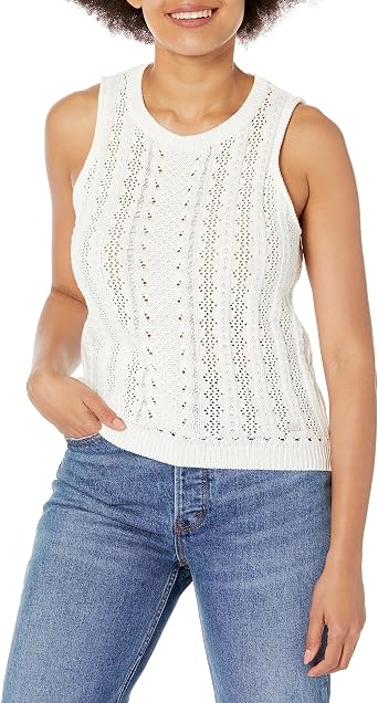 Buffalo David Bitton Womens Ynez Intricate Sweater Tank