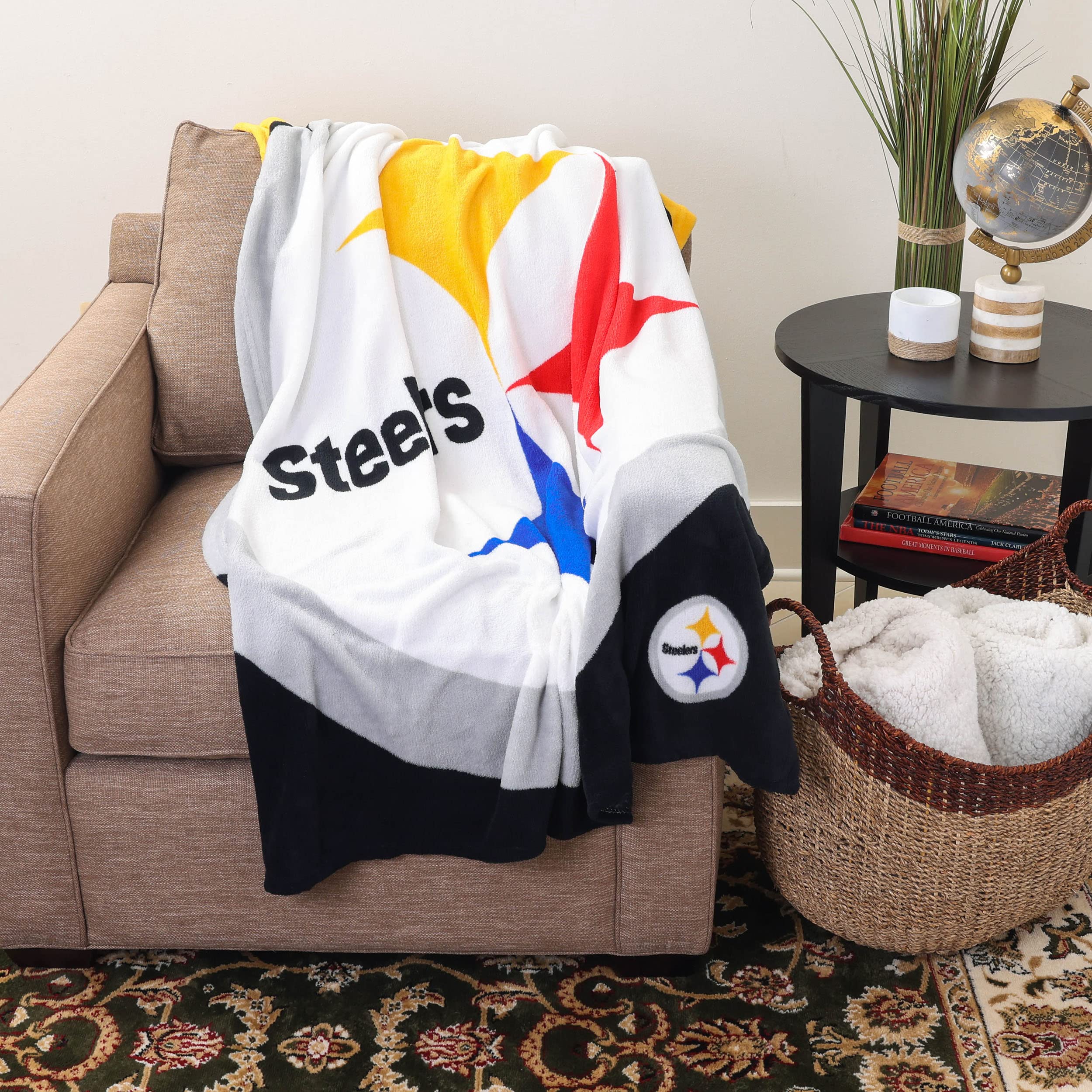FOCO Manta de la NFL con el Logotipo del Equipo Colcha de Fútbol Americano Todos los Equipos