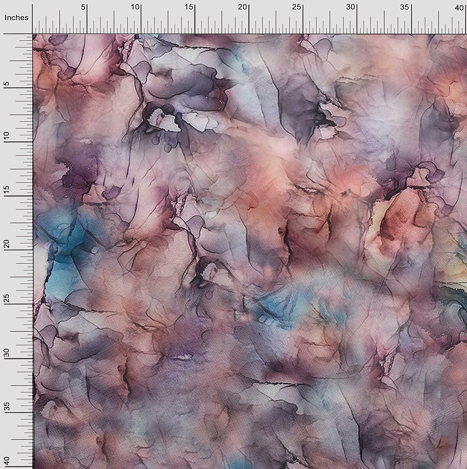oneOone Cotton Jersey Dusty Rose Fabric Abstract Floral Sewing Craft Projects Fabric Prints by Yard 58 Inch Wide