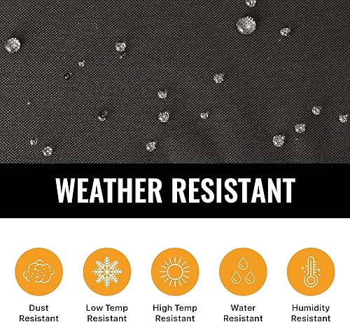 Miniatura 4 de KHOMO GEAR Funda resistente para muebles de exterior, fundas cuadradas y rectangulares impermeables con rejillas de ventilación de aire, para