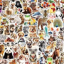 300PCS Cute Animal Stickers for Kids, Waterproof Vinyl Water Bottles Stickers for Kids, Teens, Fun Stickers for Kids Laptop, Kindle, Classroom, Phone Case, Luggage