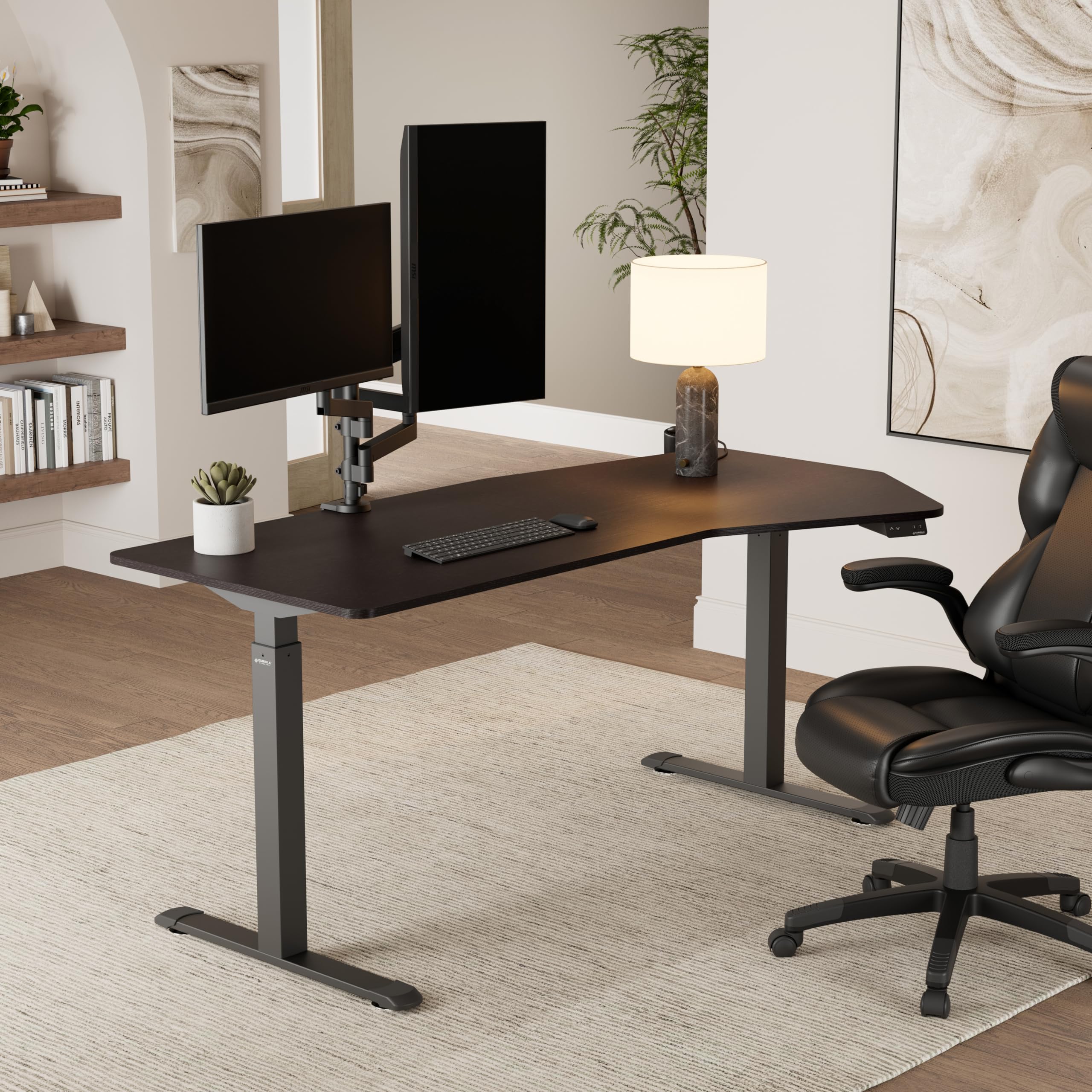 EUREKA ERGONOMIC Standing Desk Adjustable Height 70 x30 Sit to Stand Desk Computer Desk for Home Office Large — view 5