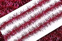 Vista 11 de YYCRAFT Cinta metálica delgada de oropel de Navidad (3/4 pulgadas x 20 yardas, negro)