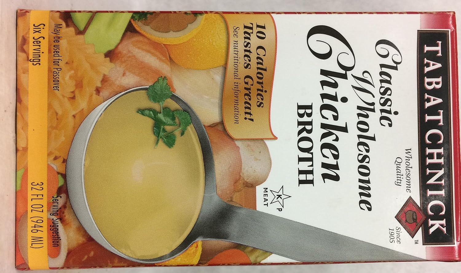 Tabatchnick Classic Wholesome Chicken Broth Kosher For