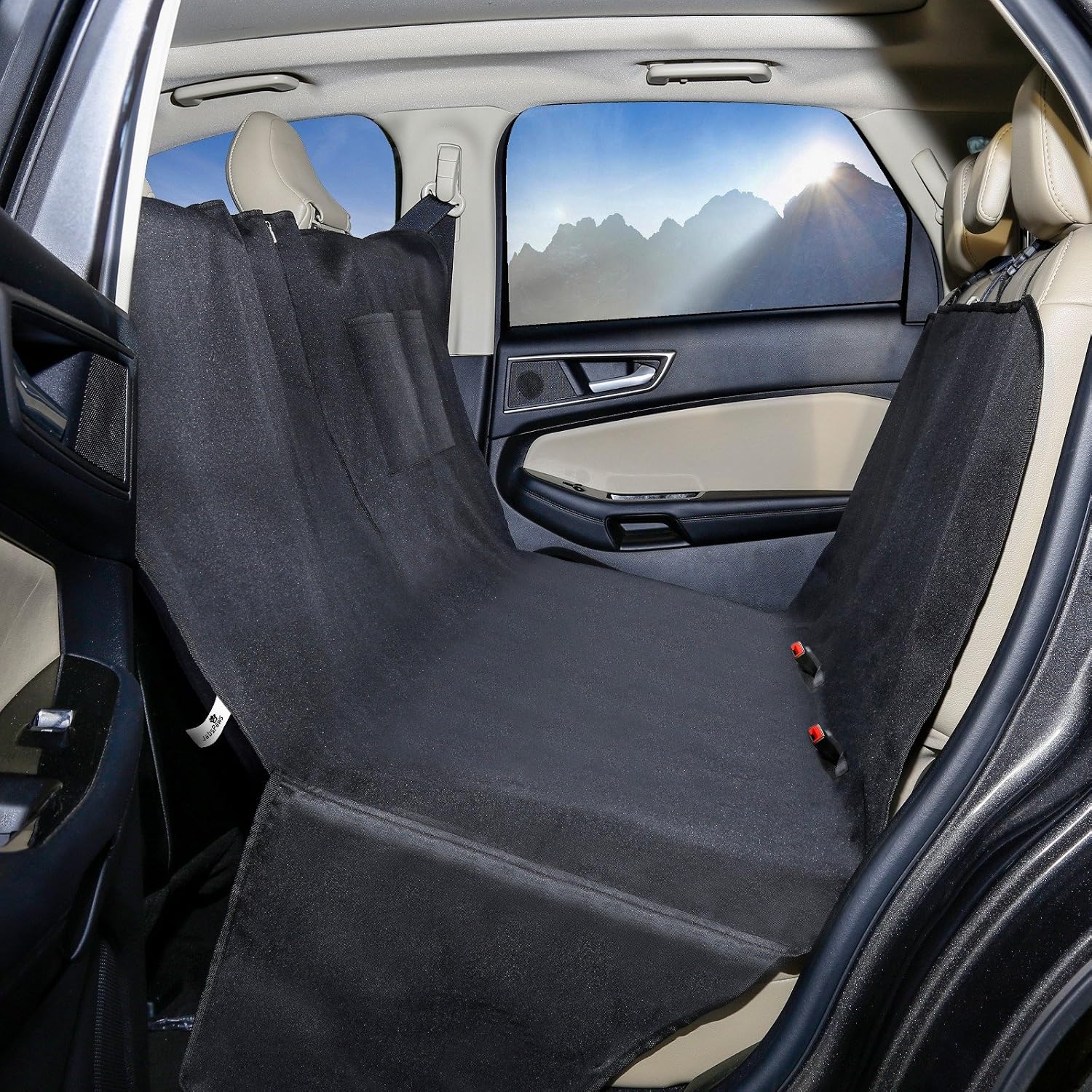 JabsPaws SALE! Dog Car Seat Cover - Hammock Style - Protects From Pet Fur, Dirt and Scratches - Fits Most Vehicles Including Cars, Vans,…