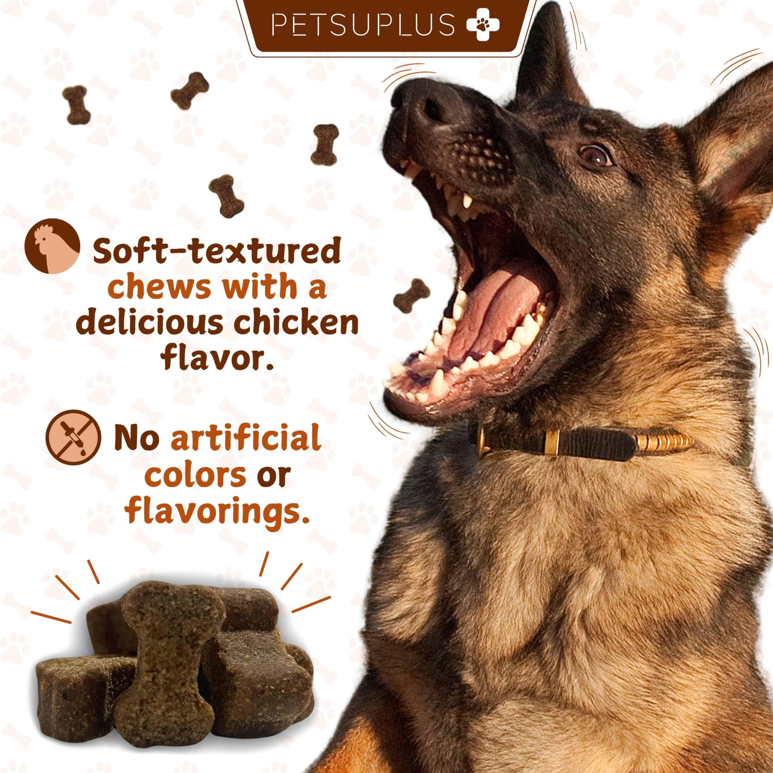 PETSUPLUS Hip & Joint Care. Collagen for Dogs. Dog Joint Supplements with Green Lipped Mussel, Glucosamine, Chondroitin - Image 4