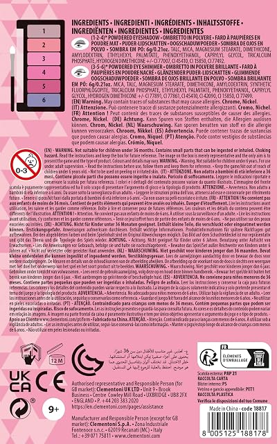Foto 3 de 5 de Clementoni - Crazy Chic Teen Pink Power Style Paleta Superglamurosa